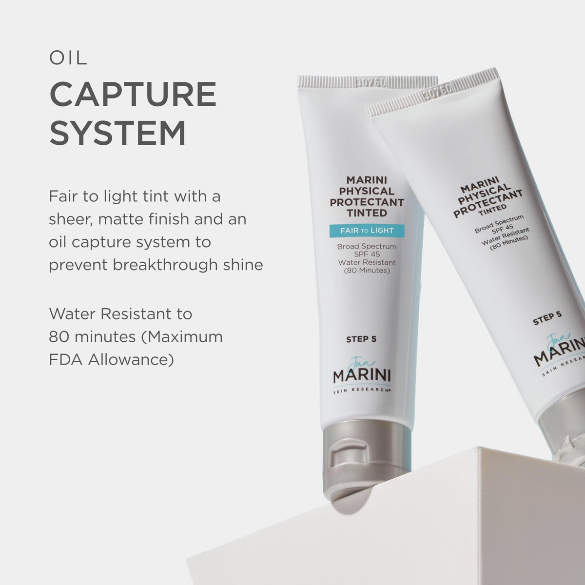 Jan Marini Skin Research Physical Protectant Tinted SPF 45 application on skin