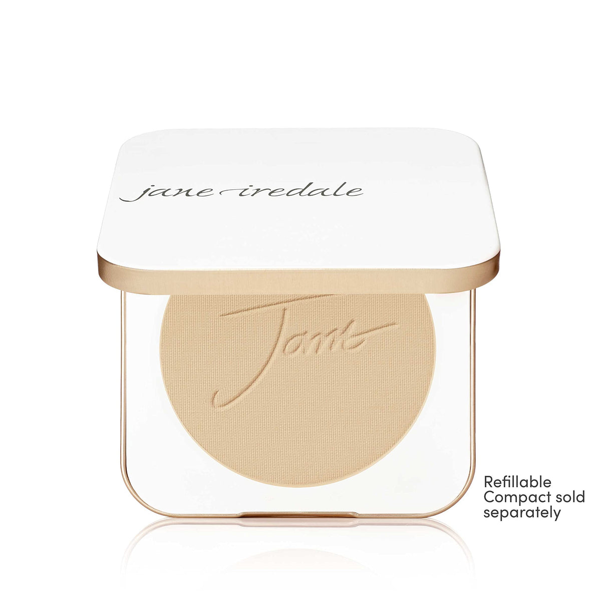 jane iredale PurePressed Base Mineral Powder Refill Warm Sienna with brush