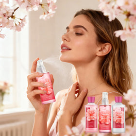 Japanese Cherry Blossom body mist spray bottle
