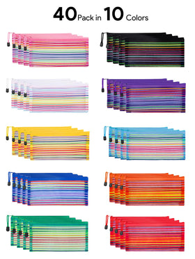 JARLINK mesh pouches organized with cosmetics