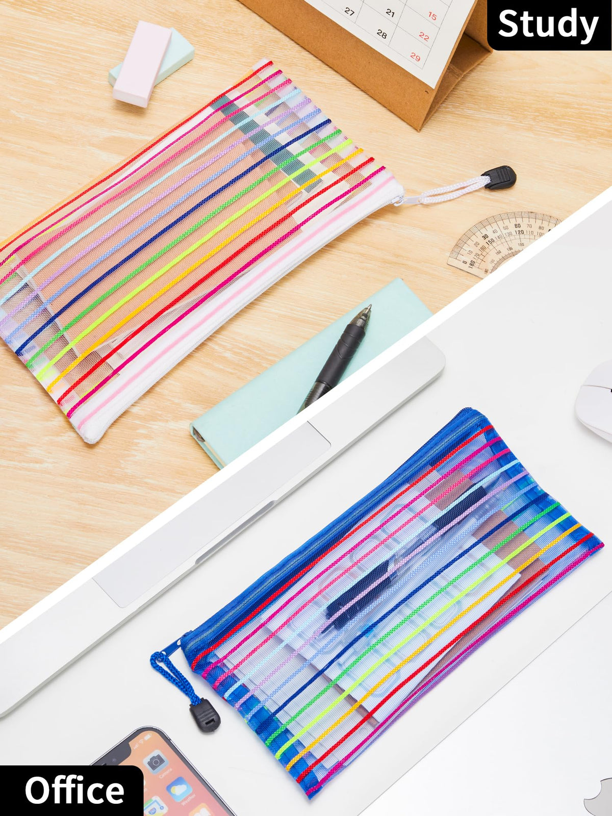 JARLINK mesh pouches showing transparent design