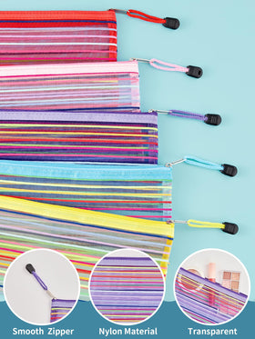 JARLINK pouches arranged by colour for easy organisation