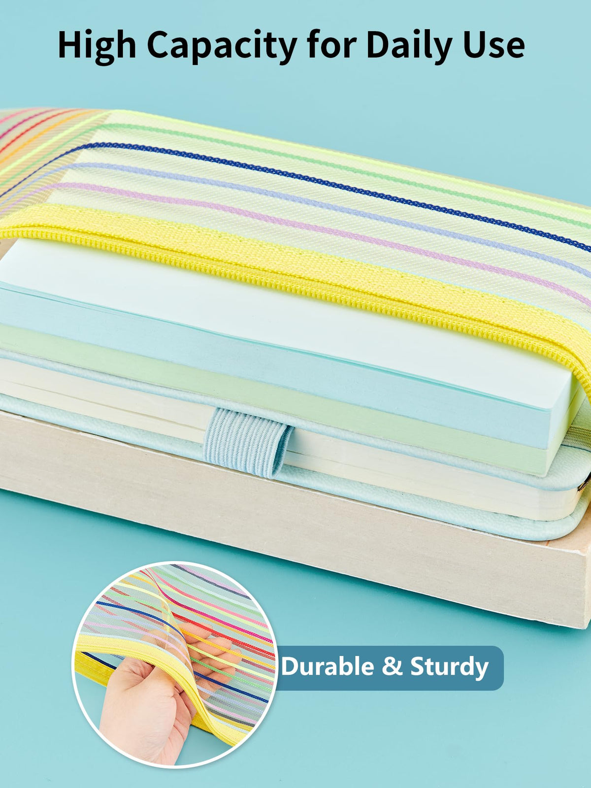 JARLINK zipper pouch displaying moderate transparency