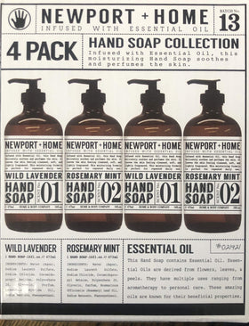 JAROFUREL hand soap collection four 16oz bottles with pumps