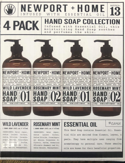 JAROFUREL hand soap collection four 16oz bottles with pumps