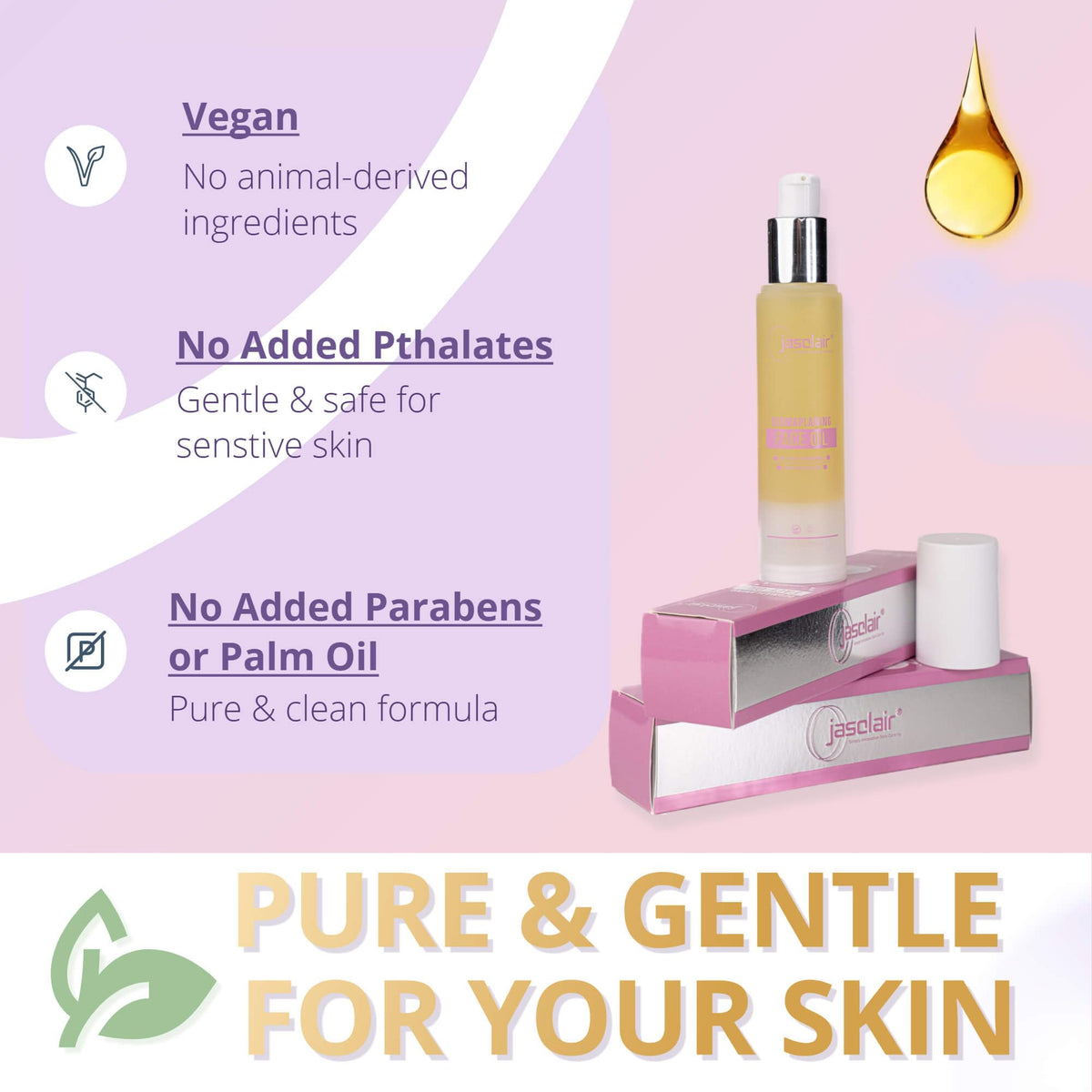 jasclair Dermaplane Oil application on skin