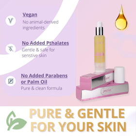 jasclair Dermaplane Oil application on skin