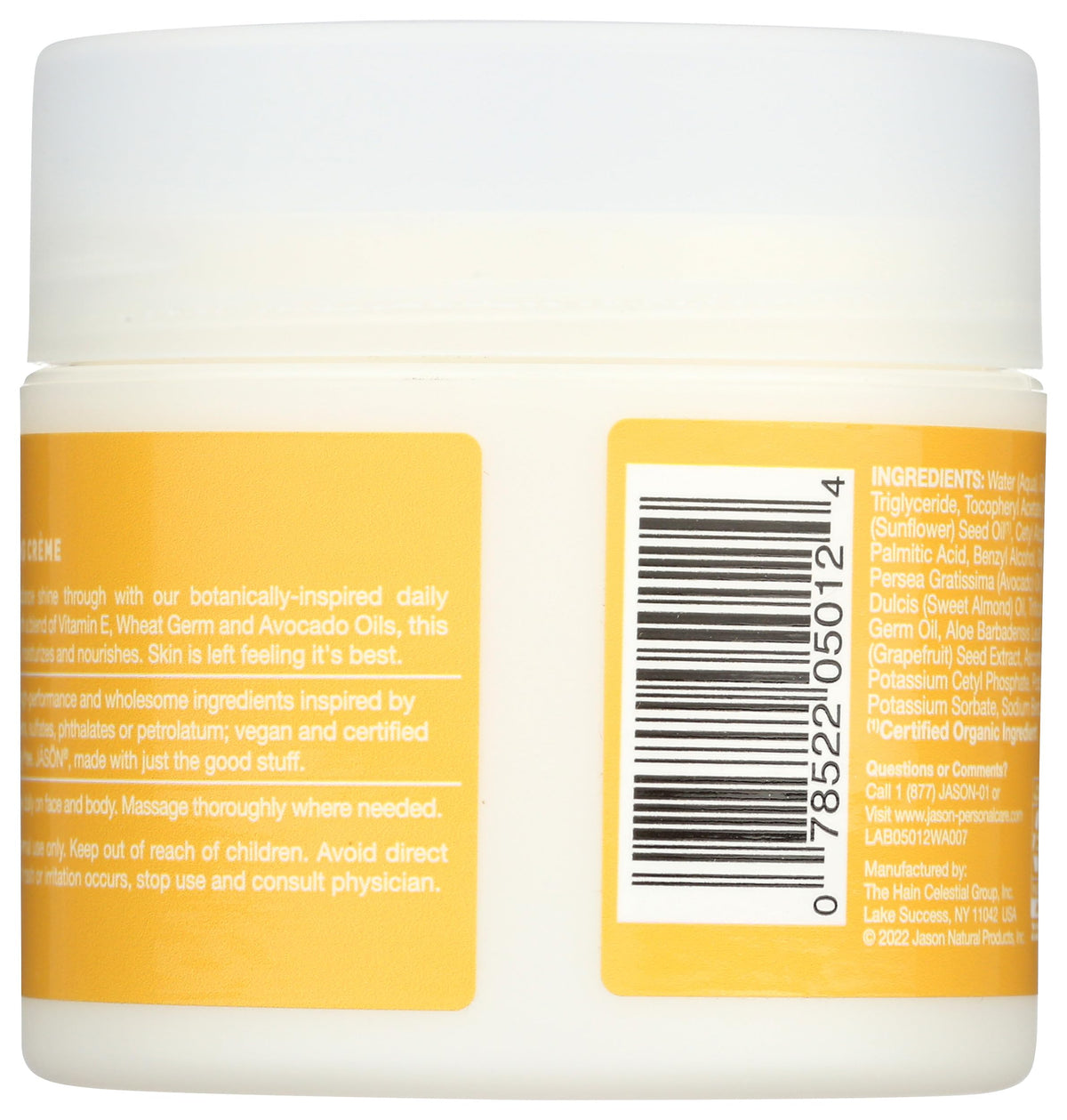 JASON Revitalizing Vitamin E Moisturizing Crème 5000 IU side view