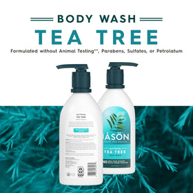 JASON Tea Tree Body Wash bottle with label details