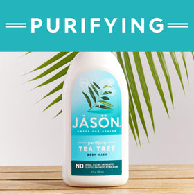 JASON Tea Tree Purifying Body Wash packaging and ingredients