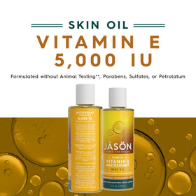 JASON Vitamin E Body Oil with almond and apricot oil close-up