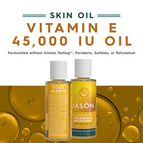 JASON Vitamin E Moisturizing Oil 2oz back view