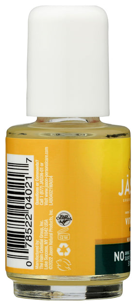 JASON Vitamin E Moisturizing Oil on a wooden surface