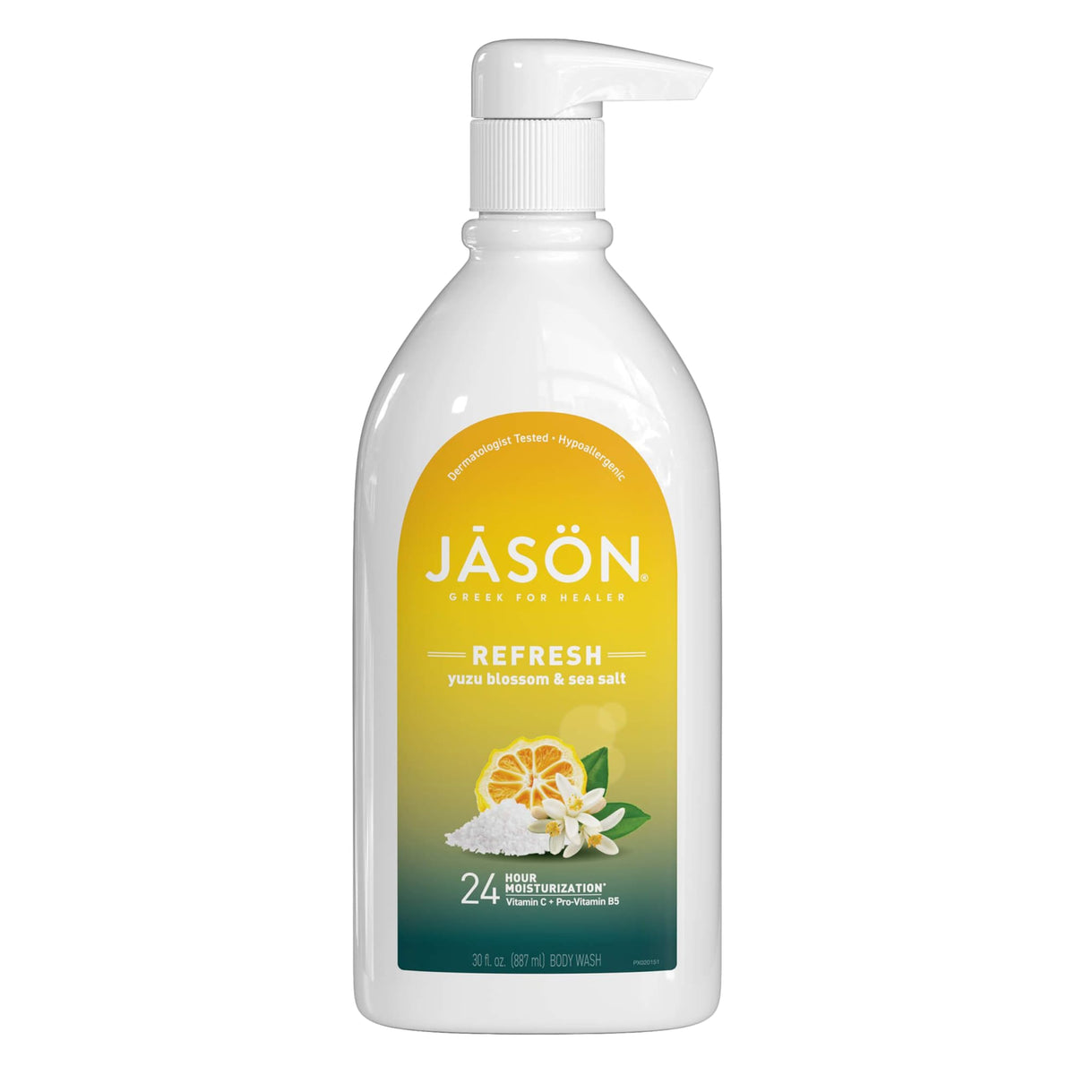 JASON Yuzu Blossom & Sea Salt Body Wash front view with 30 Fl Oz label