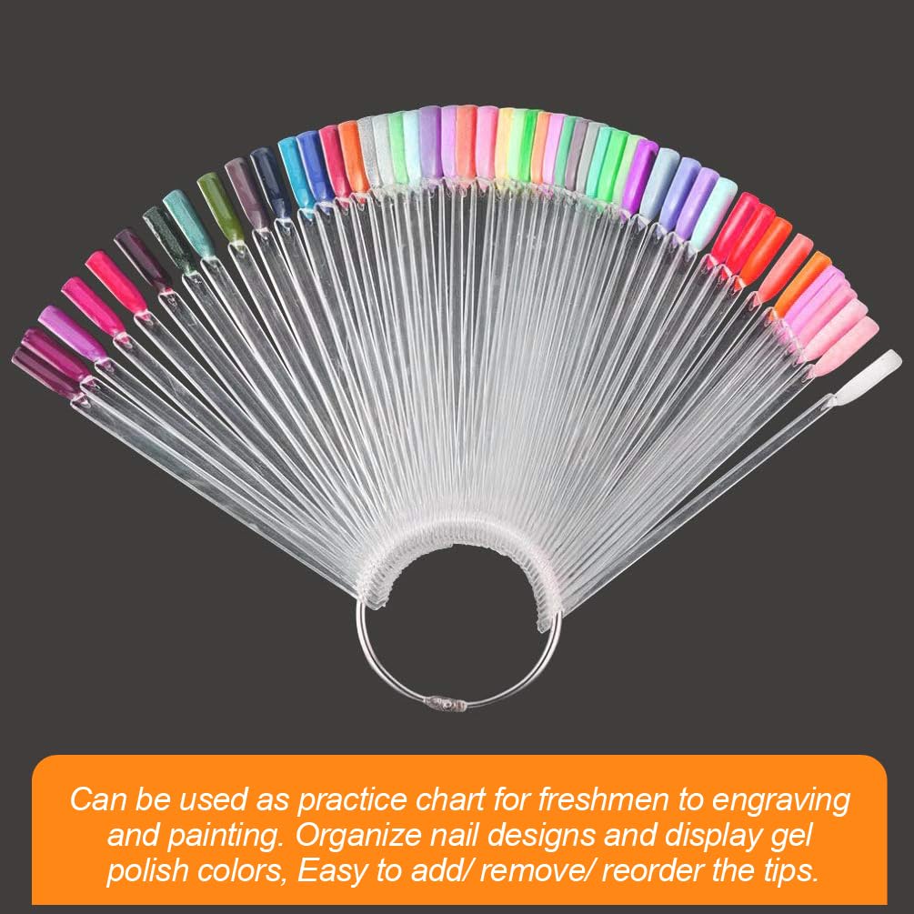 JASSINS Nail Swatch Sticks displayed with various nail polish colours