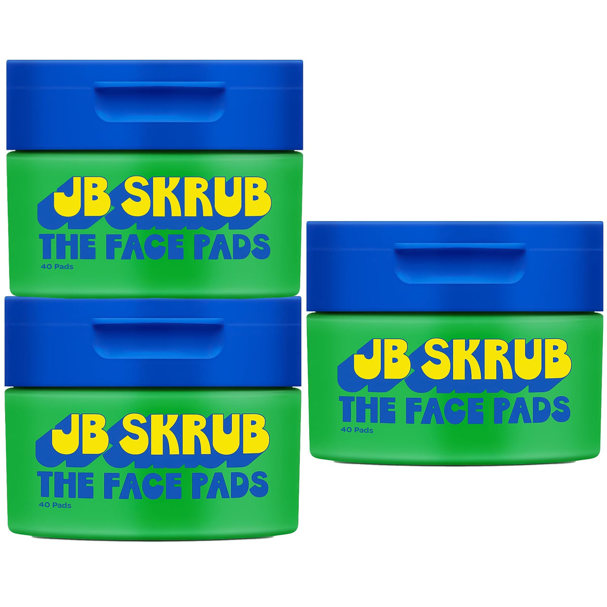 JB SKRUB Acne Face Wipes 40 Cleansing Pads front view