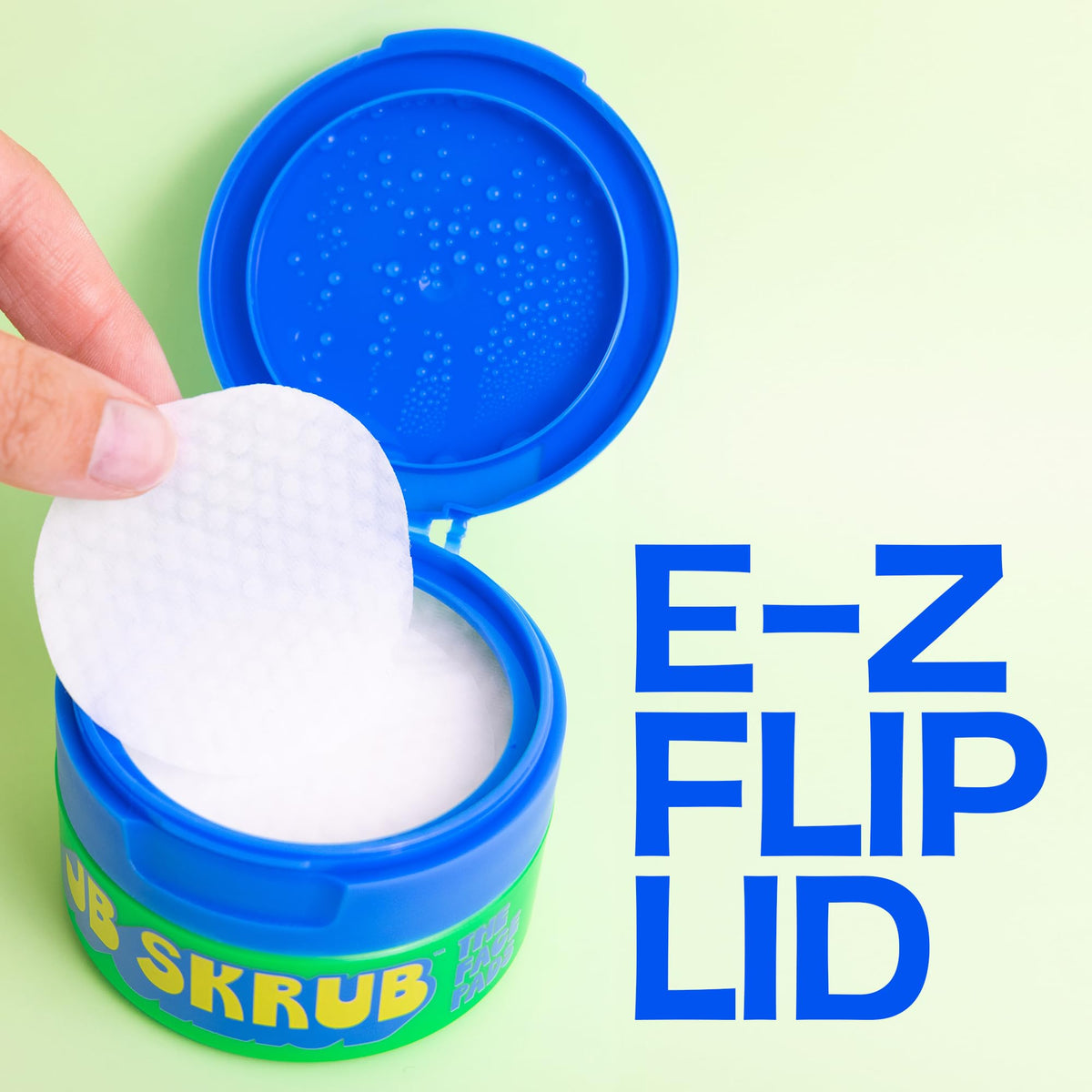 JB SKRUB Acne Face Wipes stacked with natural ingredients