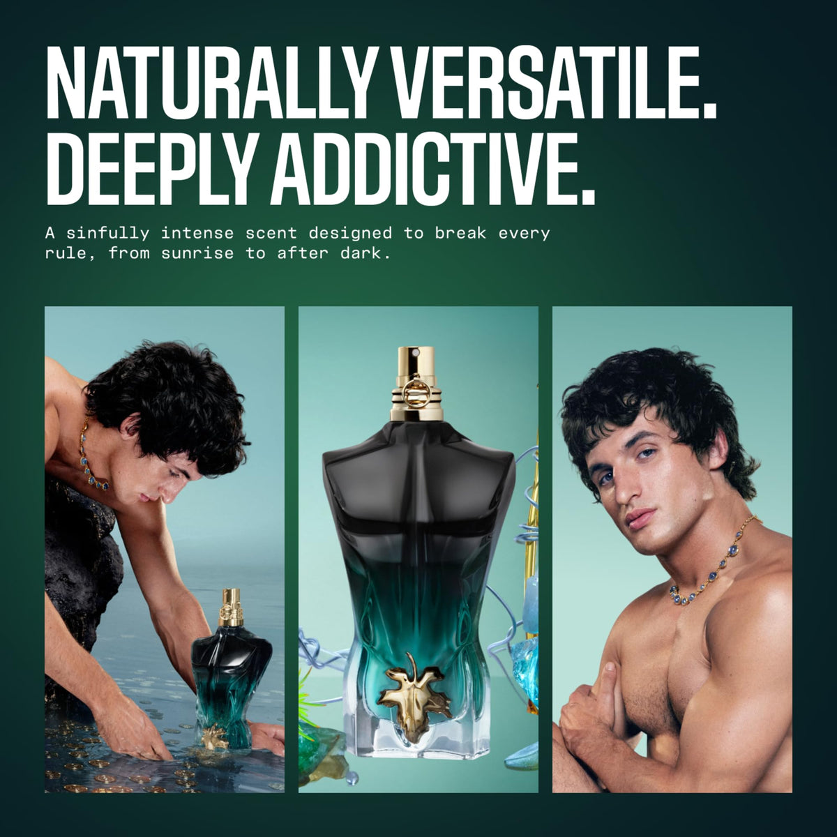 Jean Paul Gaultier Le Beau Le Parfum Intense bottle top view