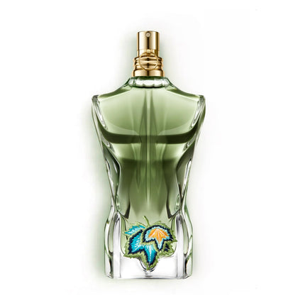 Jean Paul Gaultier Le Beau Paradise Garden Eau de Parfum emerald green bottle front view