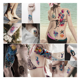 JEEFONNA temporary tattoos displayed on a table