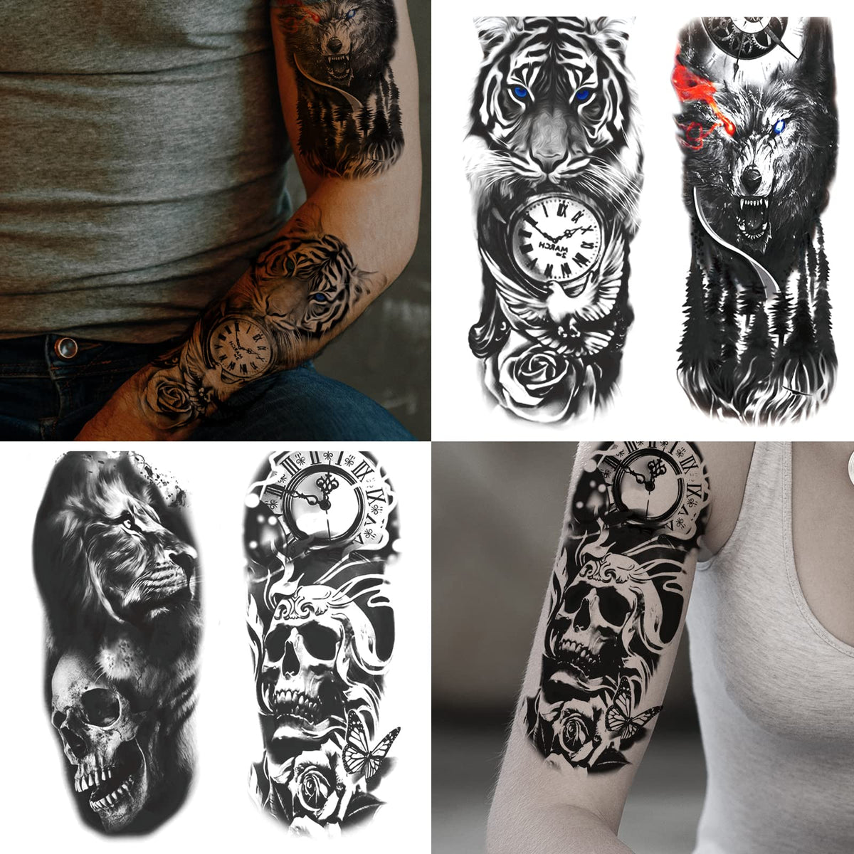 JEEFONNA temporary tattoos in packaging