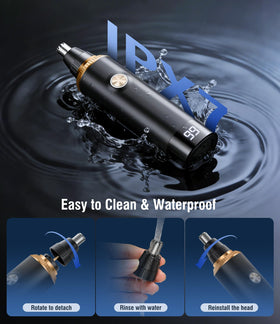 JEETIF Nose Hair Trimmer USB-C charging cable and accessories