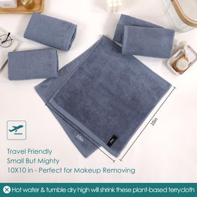 JEFFSUN Face Wash Cloths being used for makeup removal
