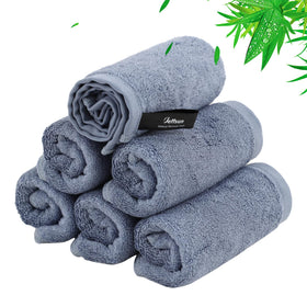 JEFFSUN reusable makeup remover cloths slate blue front view