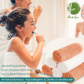 JEFFSUN Wash Cloths being used for baby care