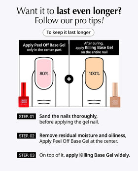 JelloJello One-Kill Gel Remover being applied
