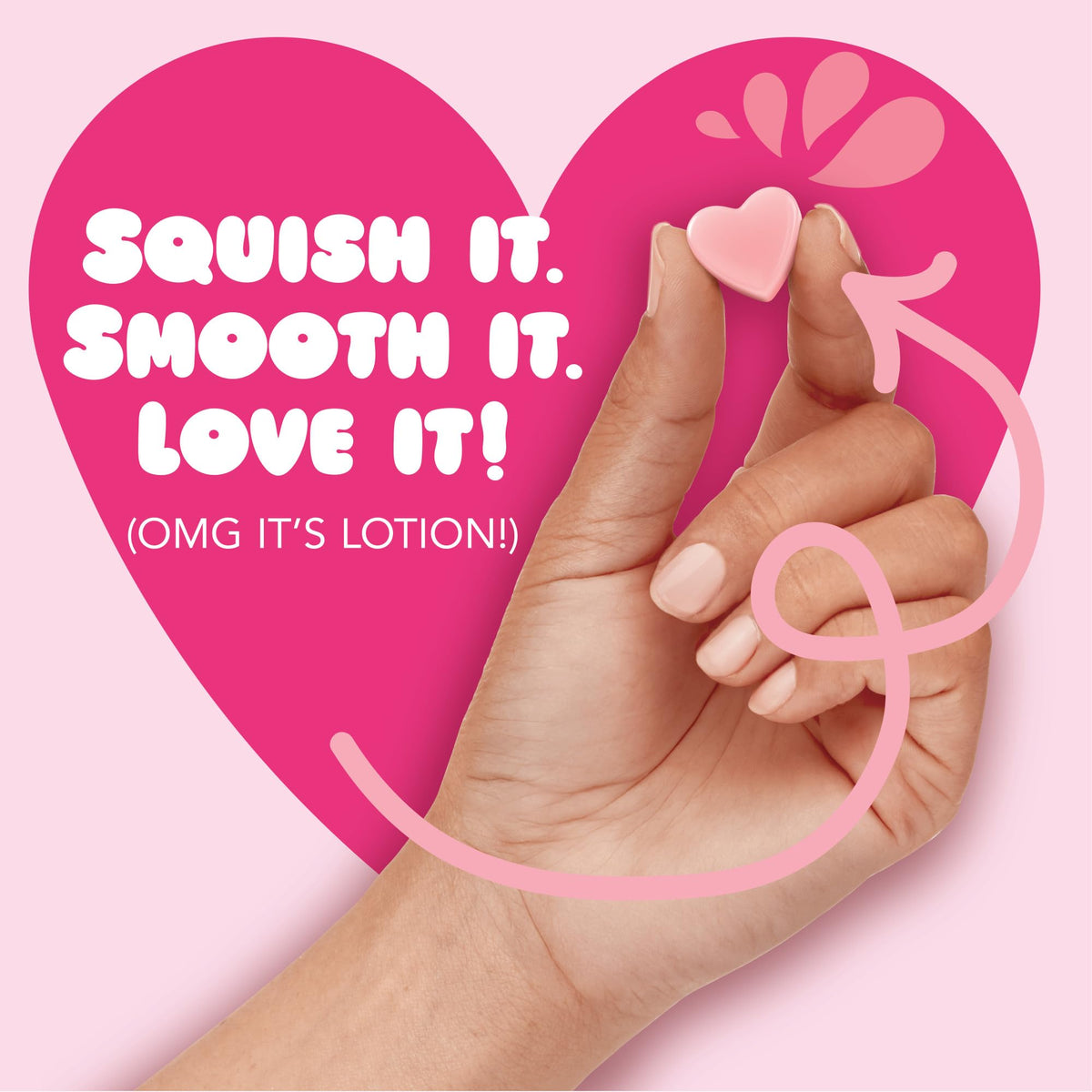Jergens Cherry Almond Lotion Bursts displayed with other skincare products