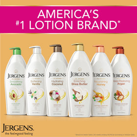 Jergens Hydrating Coconut Body Lotion packaging side view
