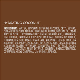 Jergens Hydrating Coconut lotion ingredients list