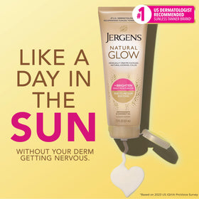 Jergens Natural Glow Body Lotion packaging side view
