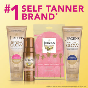 Jergens Natural Glow +FIRMING lotion close-up of texture