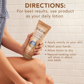 Jergens Natural Glow +FIRMING Self Tanner Body Lotion back view