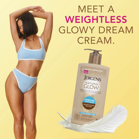 Jergens Natural Glow Hydra Gel Self Tanner back view with ingredients