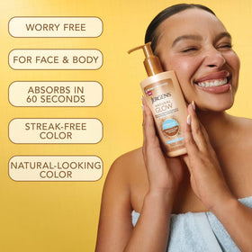 Jergens Natural Glow Hydra Gel Self Tanner on vanity