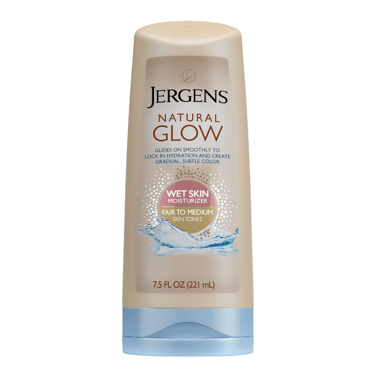 Jergens Natural Glow In Shower Lotion 7.5 oz front view