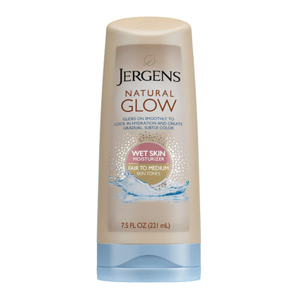 Jergens Natural Glow In Shower Lotion 7.5 oz front view