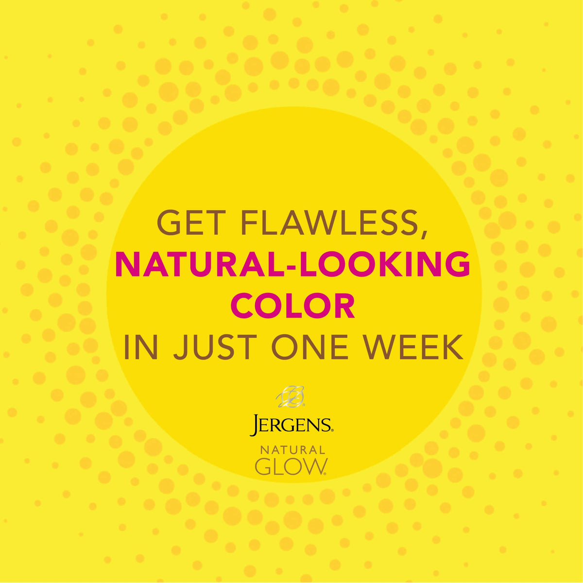 Jergens Natural Glow In Shower Lotion on a bathroom shelf