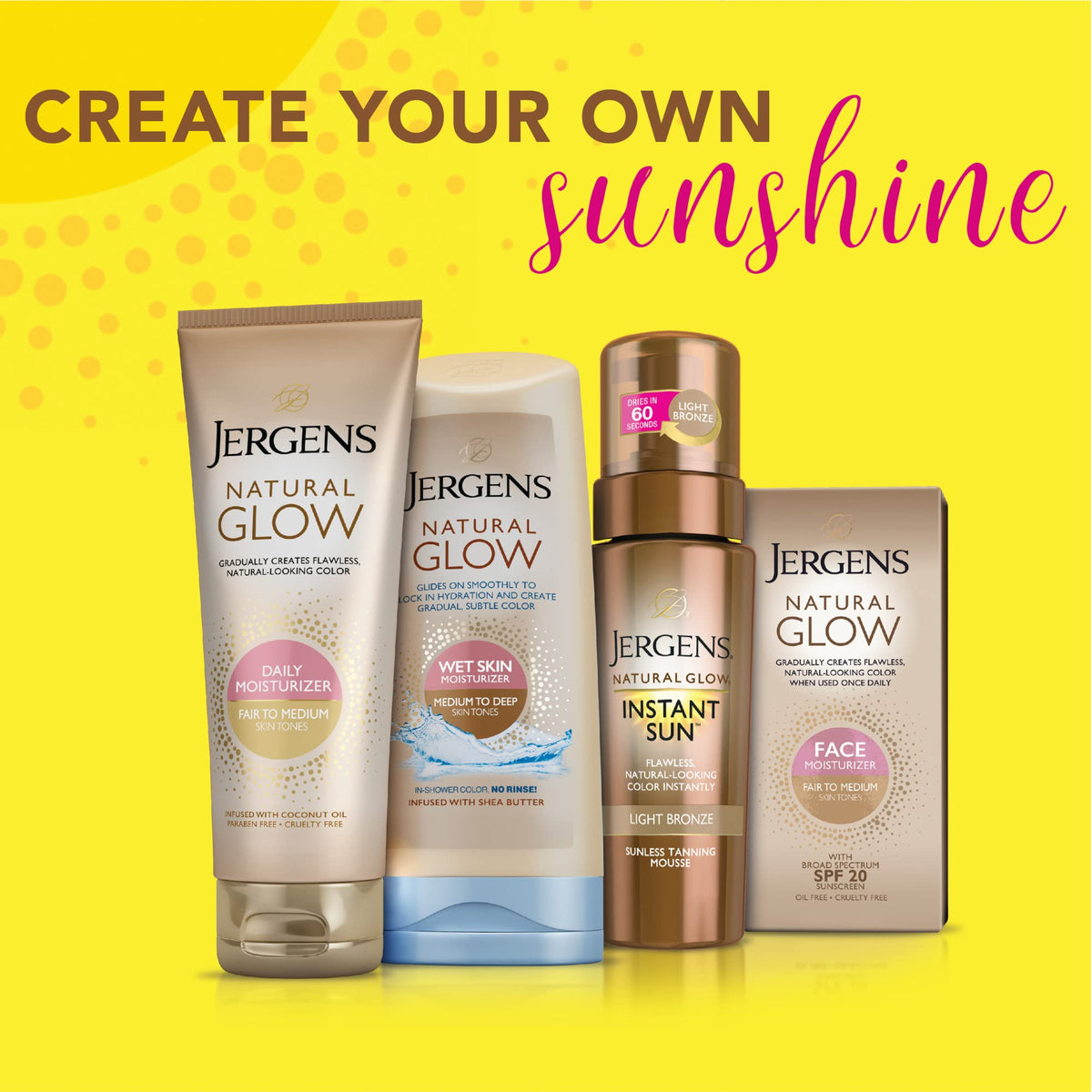 Jergens Natural Glow In Shower Lotion texture close-up