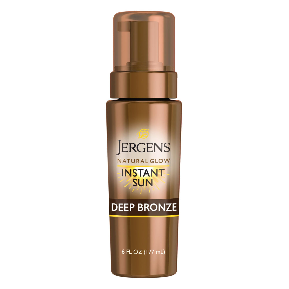 Jergens Natural Glow Instant Sun Body Mousse 6 Oz front view