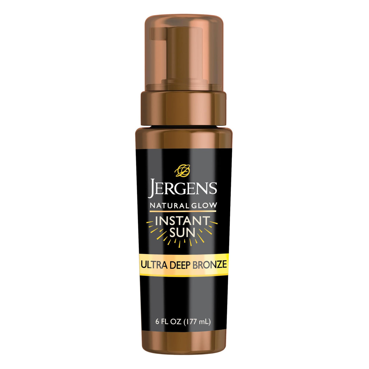 Jergens Natural Glow Instant Sun Body Mousse 6 oz front view