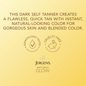 Jergens Natural Glow Instant Sun Body Mousse application on skin