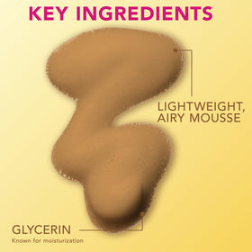 Jergens Natural Glow Instant Sun Body Mousse packaging details