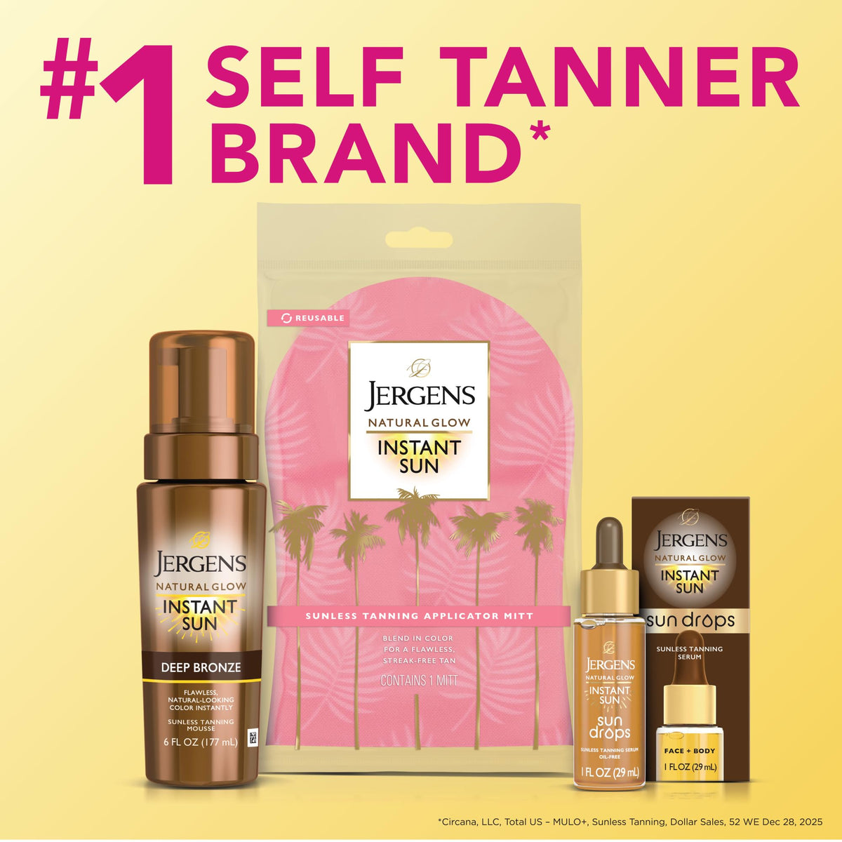 Jergens Natural Glow Instant Sun Drops with applicator