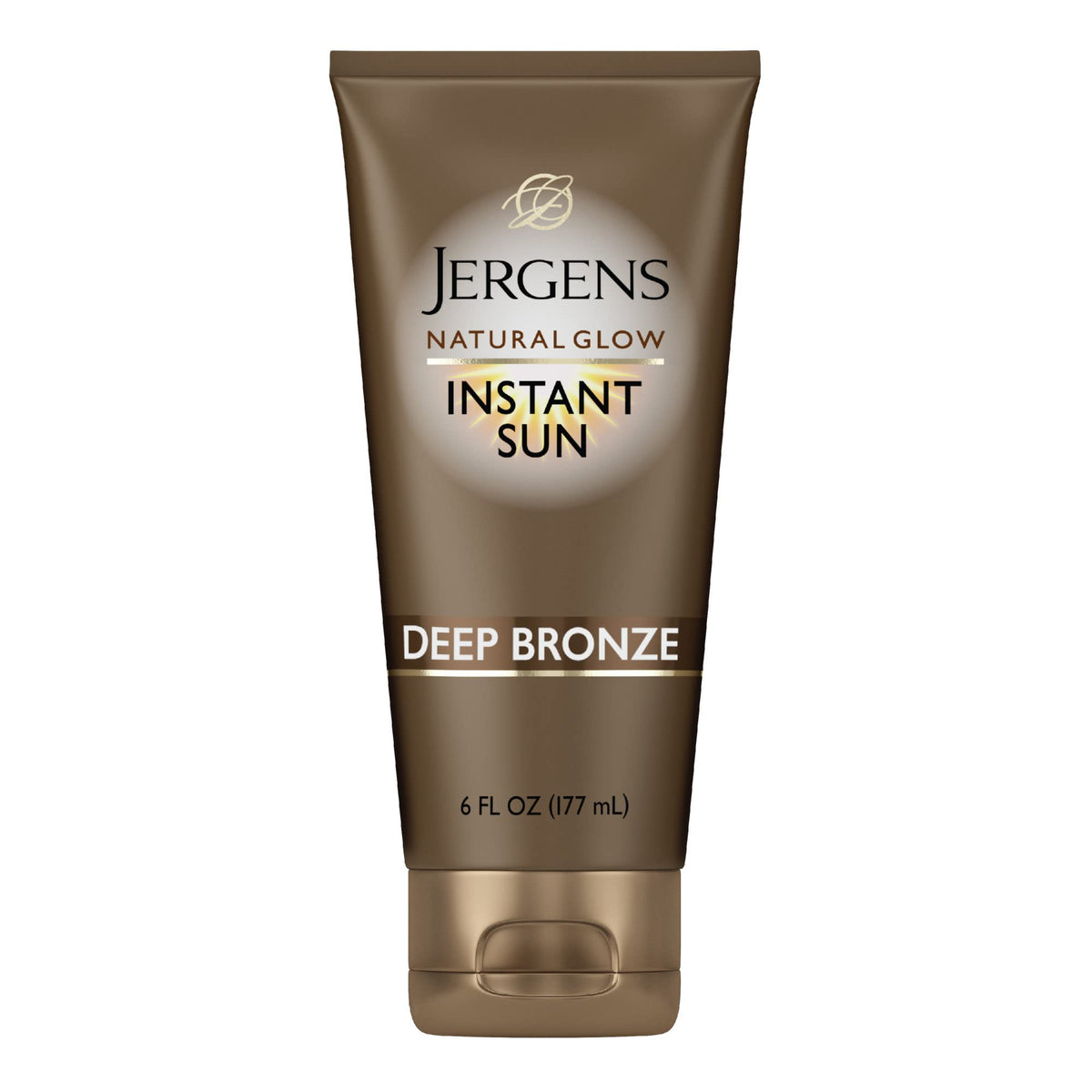 Jergens Natural Glow Instant Tanning Moisturizer Deep Bronze 6 fl oz front view