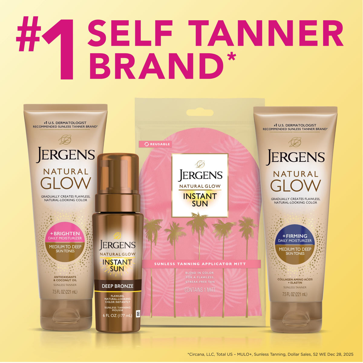 Jergens Natural Glow lotion spread on skin