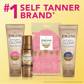 Jergens Natural Glow lotion spread on skin